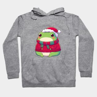 Cute Christmas Frog in Sweater Hoodie